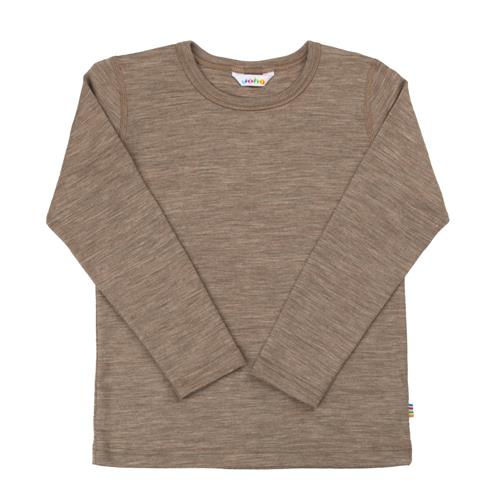 Joha Langærmet Uldtop Beige Melange  Beige Melange-110 cm Wool Beige  110 cm  Unisex