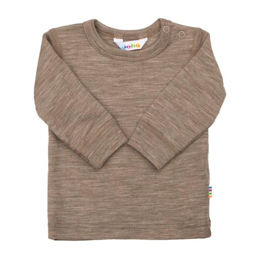 Joha Langærmet Uldtop Beige Melange  Beige Melange-100 cm Wool Beige  100 cm  Unisex