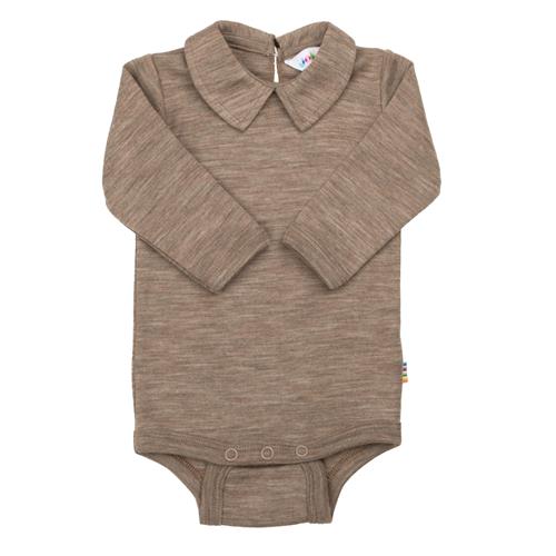 Joha Babyuld Body Med Krave Beige Melange  Beige Melange-90 cm Wool Beige  90 cm  Unisex