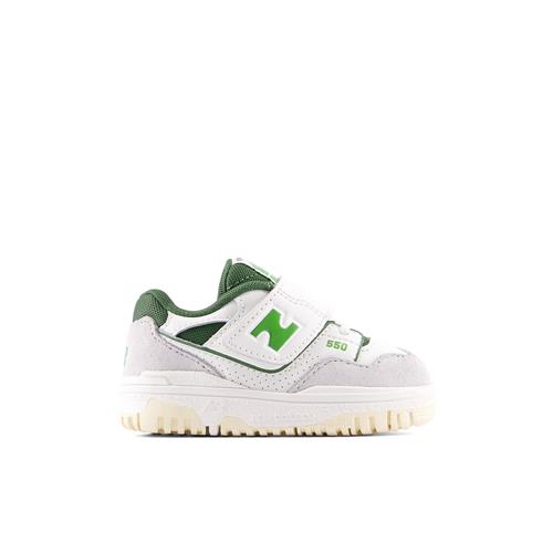 New Balance 550 Kids Bungee Lace With Hook & Loop Top Strap Sneakers Sea Salt  Sea Salt 25 EU    25 EU  mand