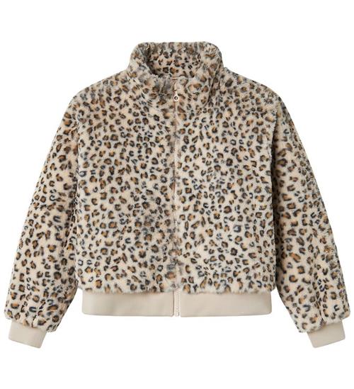 Name It Fleecejakke - NkfMila - Oxford Tan/Leo