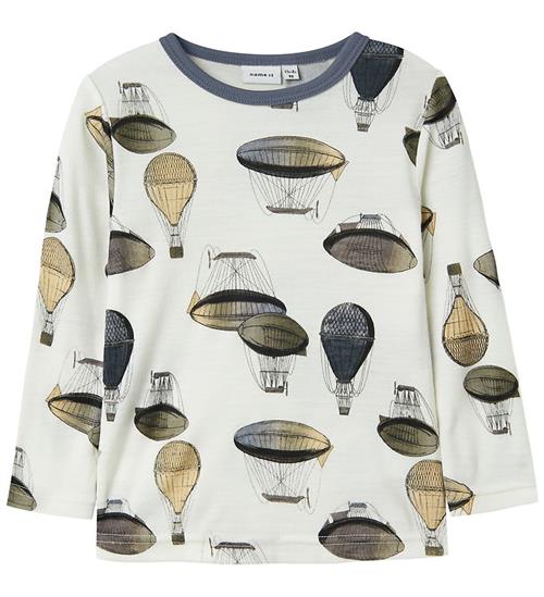 Name It Bluse - Uld - NmmWillitus - Snow White/AIR BALLOON