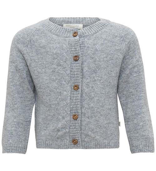 Minimalisma Cardigan - Inka - Uld- Gråmeleret
