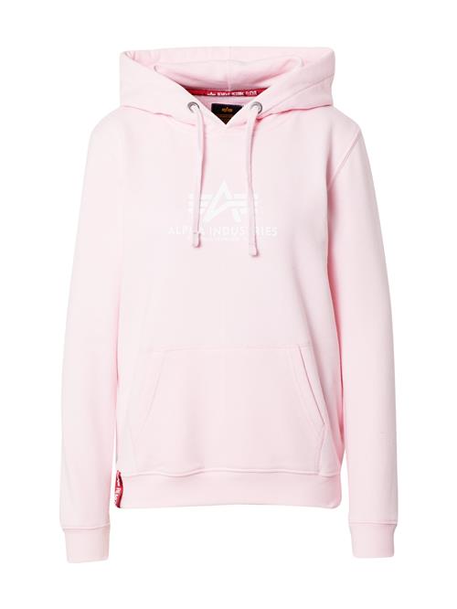 ALPHA INDUSTRIES Sweatshirt  pastelpink / hvid