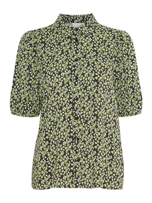 ICHI Bluse 'IHAya'  kit / navy / lysegrøn
