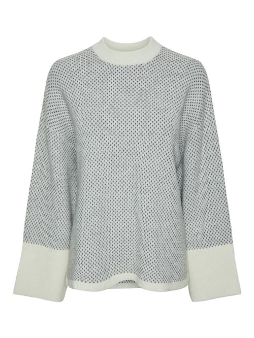 PIECES Pullover 'Nordic'  beige / sort
