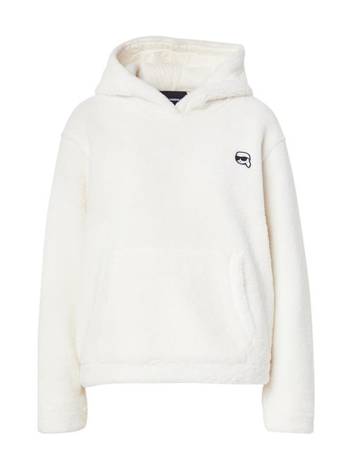 Karl Lagerfeld Sweatshirt 'IKON'  sort / hvid / offwhite