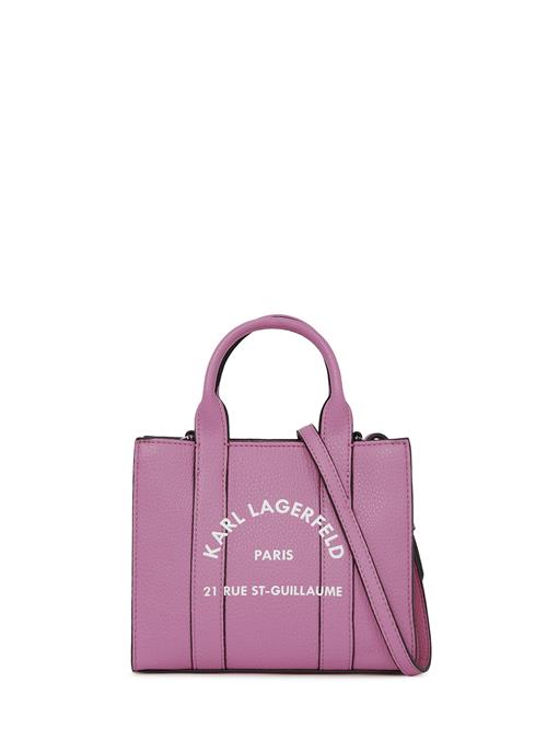 Karl Lagerfeld Håndtaske 'Rue St-Guillaume'  lys pink / hvid