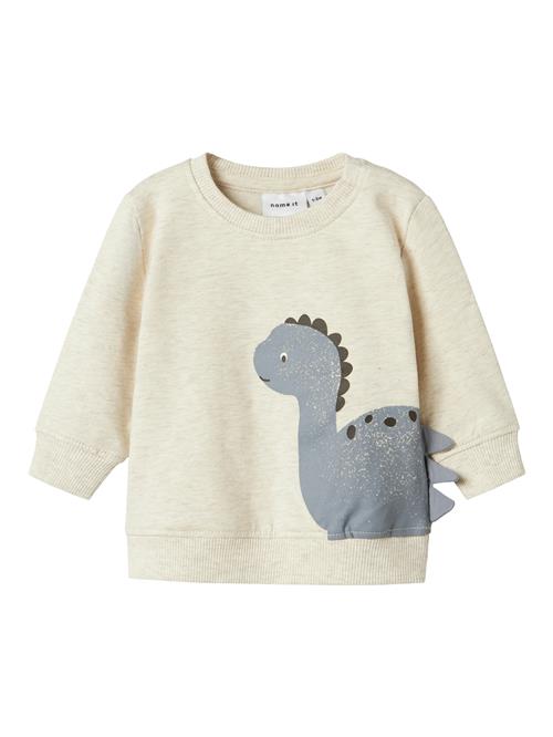 NAME IT Sweatshirt 'NBMNIXEN'  ecru / choko / basalgrå