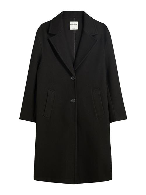 Bershka Overgangsfrakke  sort