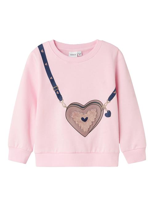 NAME IT Sweatshirt 'NMFNORA'  navy / brun / lyserød