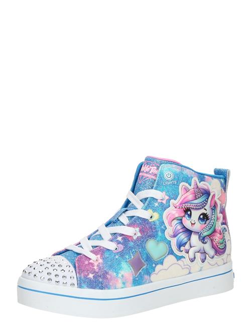 SKECHERS Sneakers 'TWI-LITES 2.0'  blå / lyserød / sort / hvid