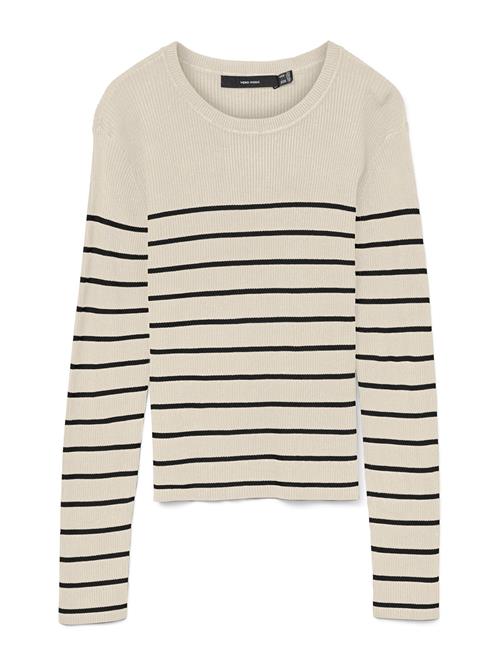 VERO MODA Pullover 'VMGIZELLE'  beige / sort