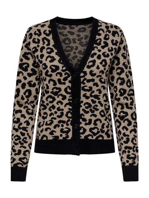 ONLY Cardigan 'ONLleo'  beige-meleret / sort