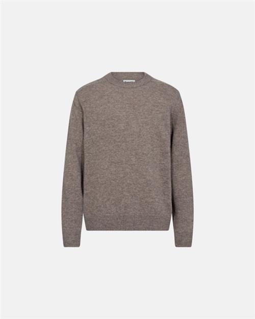 Strik pullover ´lean´ | Uld | Sand