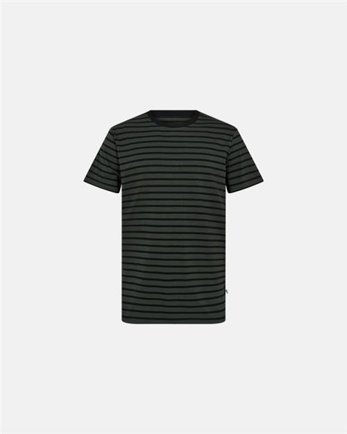 T-shirt "o-neck" | Bambusviskose | Grøn/sort