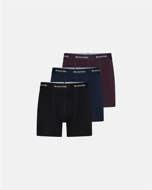 Tights "ekstra længde" 3-pak | Bambusviskose | Sort/blå/rød