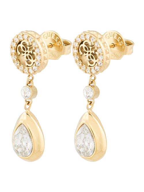 GUESS Øreringe  guld / transparent