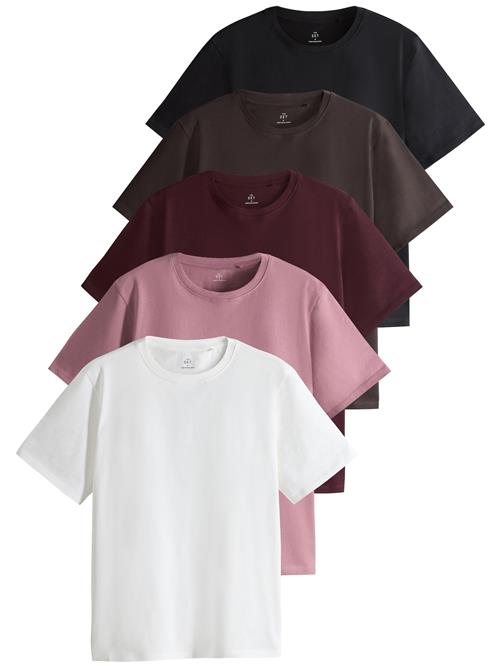 The Set Shirts  mørkebrun / gammelrosa / vinrød / sort / hvid