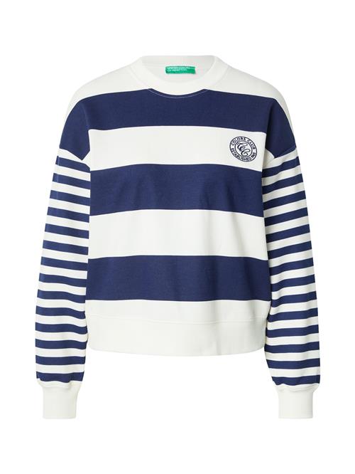 UNITED COLORS OF BENETTON Sweatshirt  navy / hvid