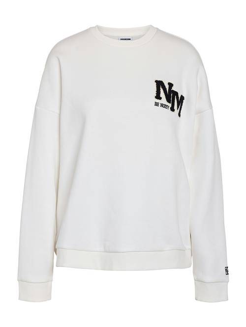 Noisy may Sweatshirt 'NMBELIEVE'  sort / hvid