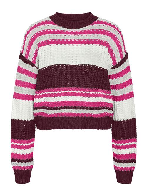 Se Noisy may Pullover 'NMCHARLIE'  bær / lyserød / hvid ved About You