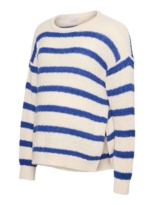 MAMALICIOUS Pullover 'MLNOA VITA'  creme / navy