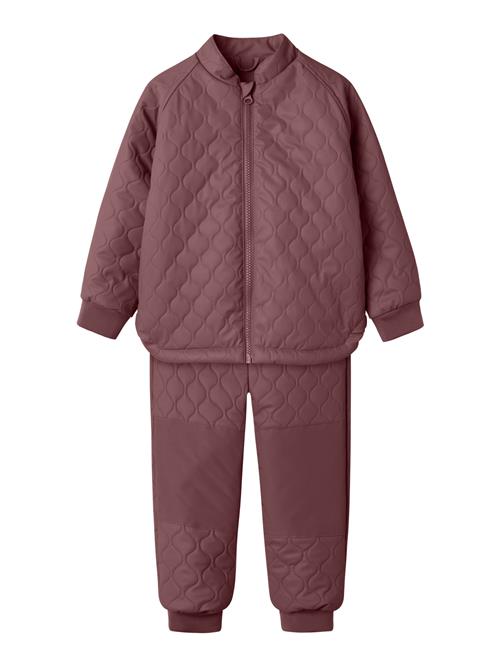 NAME IT Vandtæt Quilt Sæt Mud Rub Rose Brown