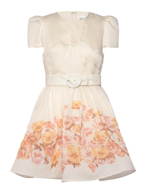 Vanna Pouf Sleeve Mini Dress Malina Cream