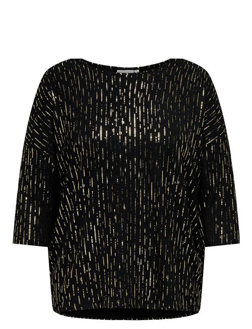 Carfoila 3/4 O-Neck Top Jrs Bf ONLY Carmakoma Black