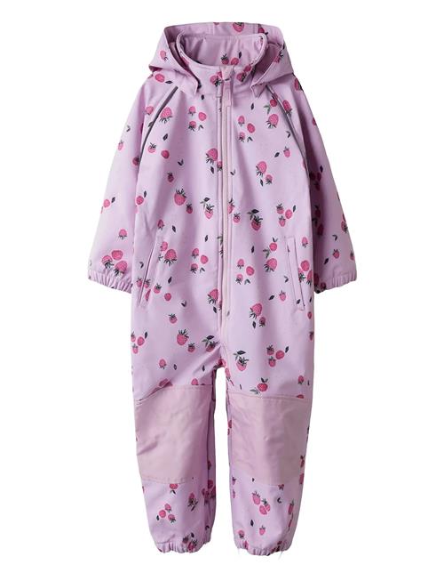 Nmfalfa08 Softshell Suit Aop 1Fo Noos Name It Pink