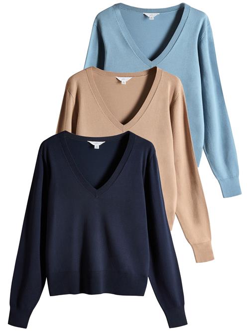 The Set Pullover  navy / lyseblå / cappuccino