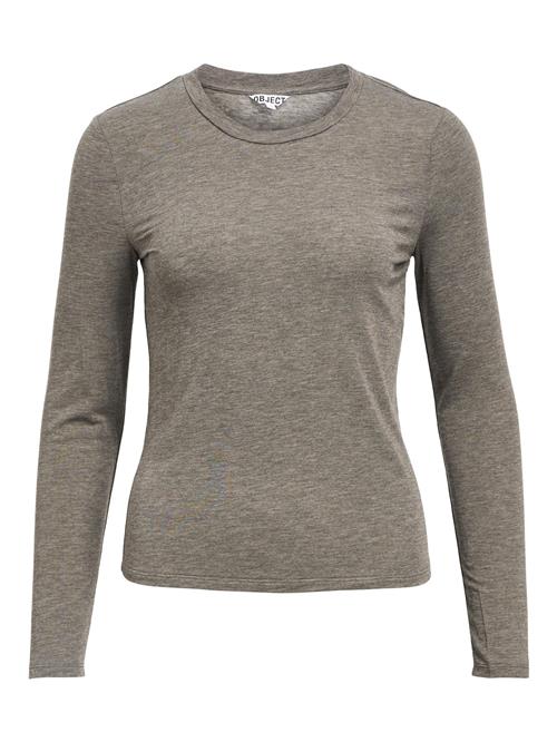 OBJECT Shirts 'OBJZOFIA SLI'  grå-meleret