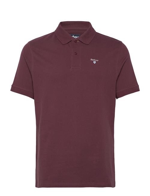 Barbour Og Sports Polo Barbour Burgundy