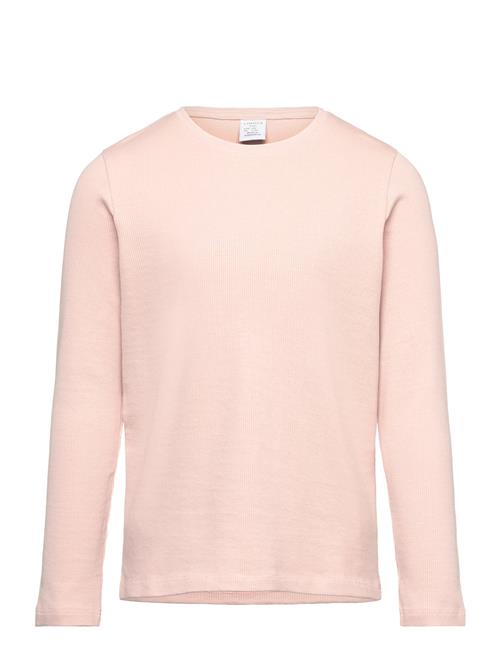 Top L S Basic Rib Lindex Pink