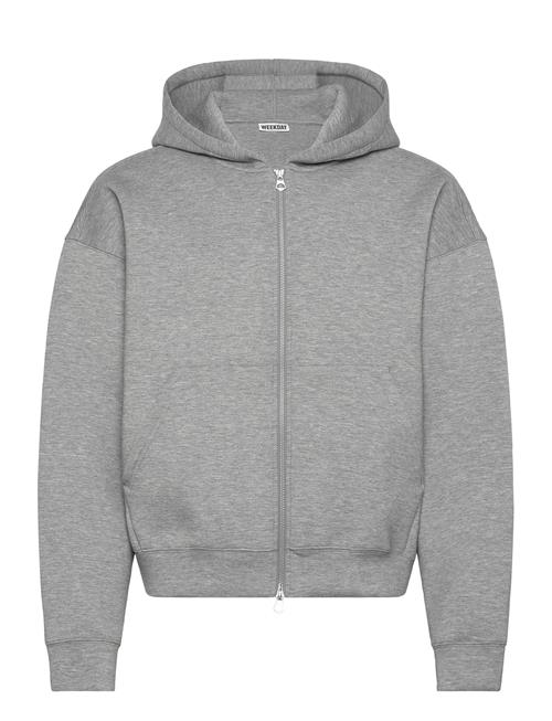 Simon Scuba Zip Hoodie Weekday Grey