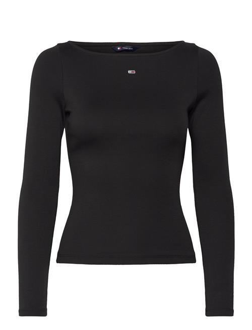 Tjw Boat Neck Top Ls Tommy Jeans Black