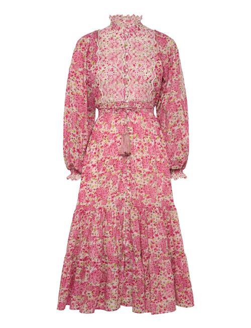 Cotton Slub Midi Dress By Ti Mo Pink