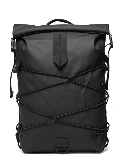 Trail Cord Rolltop Backpack W3 Rains Black