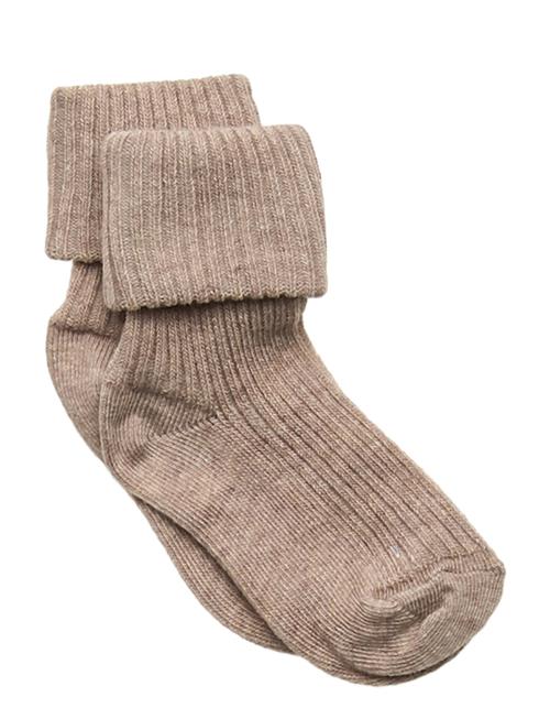 Cotton Rib Baby Socks Mp Denmark Beige