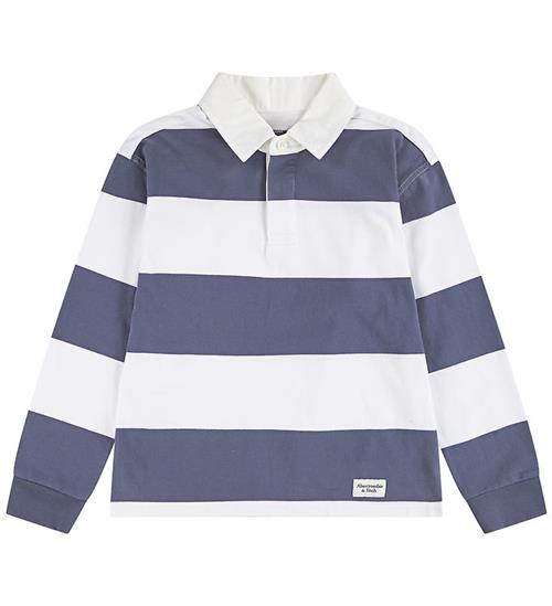 Abercrombie & Fitch Bluse - Vintage Indigo/White
