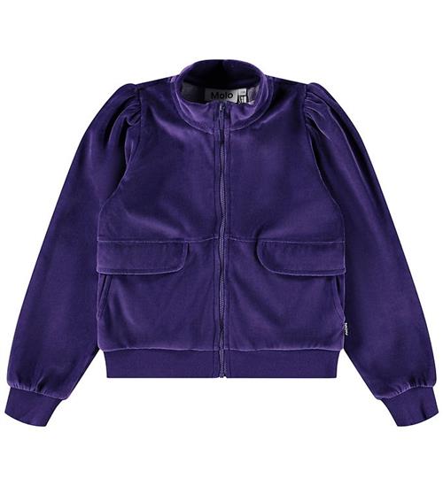 Molo Cardigan - Velour - Malika - Space Purple