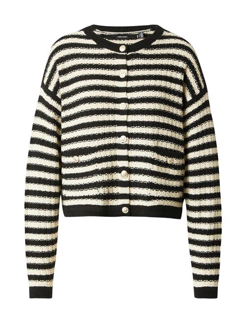 VERO MODA Cardigan 'VMHarper'  creme / sort