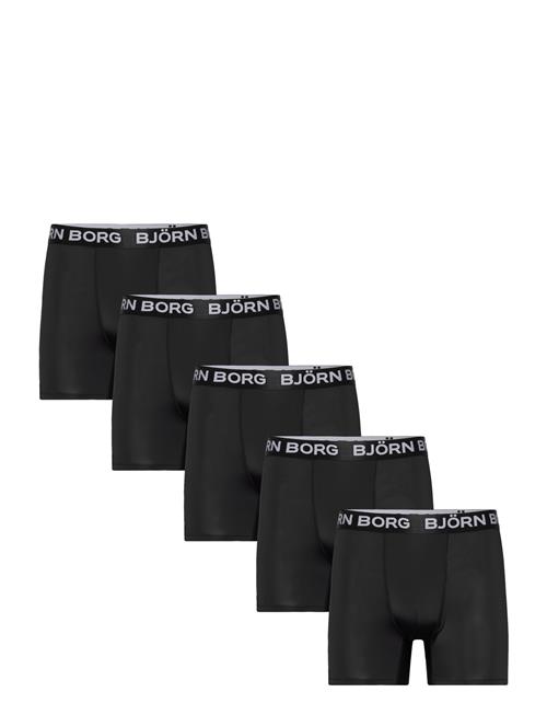 Sports Microfiber Boxer 5P Björn Borg Black