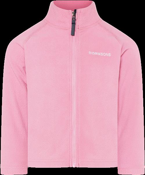 Didriksons Monte Kids 10 Jumper Med Fuld Lynlås Light Heather Pink  Light Heather Pink-80 cm  Lyserød  80 cm  kvinde