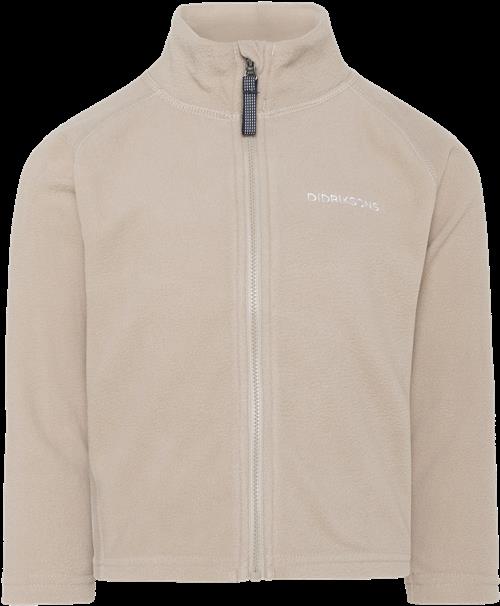 Didriksons Monte Kids 10 Jumper Med Fuld Lynlås Beach Beige  Beach beige-130 cm  Beige  130 cm  Unisex