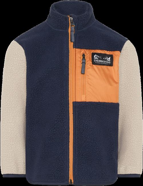 Didriksons Anten Kids Jumper Med Fuld Lynlås Navy  Navy-120 cm  Marineblå  120 cm  unisex