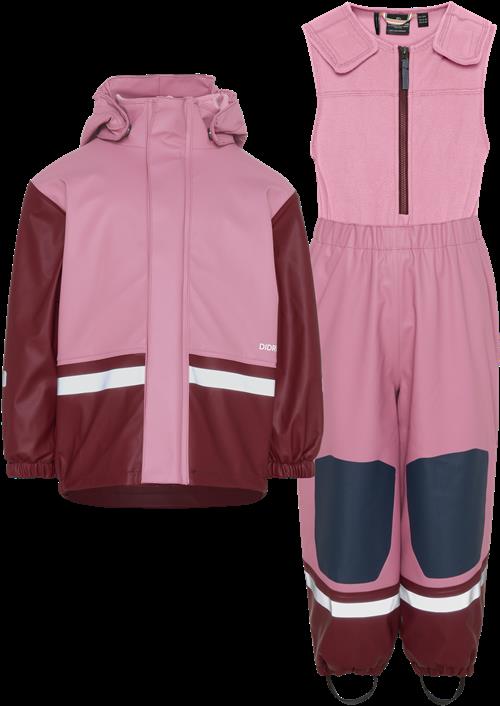 Didriksons Boardman Kids 12 Regnsæt Heather Pink  Heather Pink-100 cm  Lyserød  100 cm  kvinde