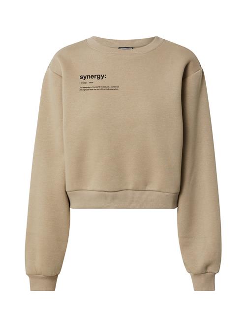 ABOUT YOU x Swalina&Linus Sweatshirt 'Emma'  mørkebeige / sort