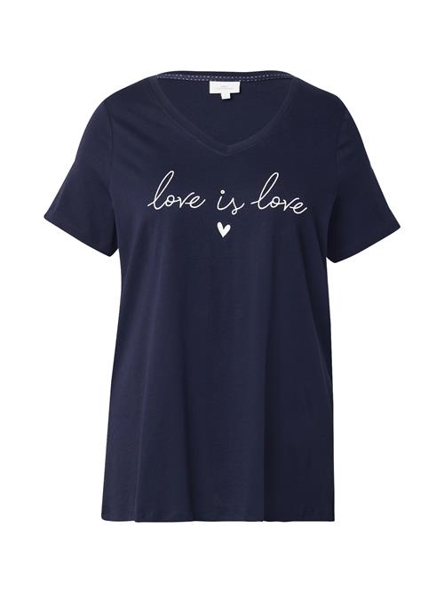 Se ONLY Carmakoma Shirts 'CARKALLIE'  natblå / hvid ved About You